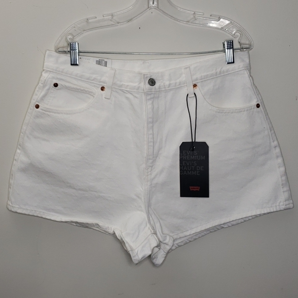 Levi's Premium 501 Women White Short Size 32